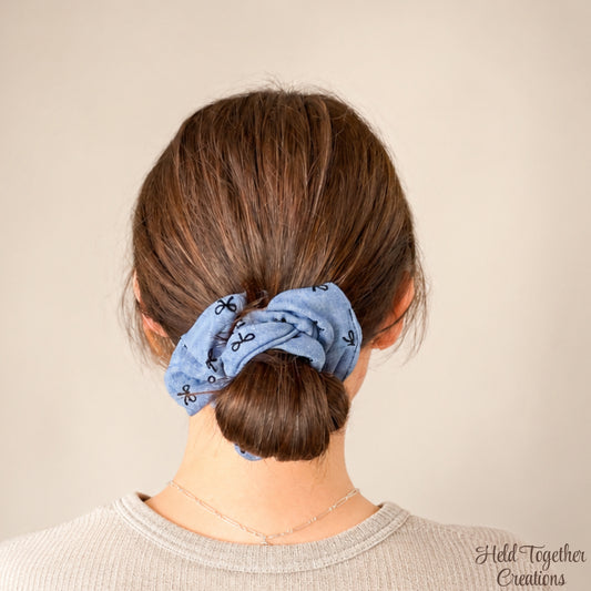 Bluebell Bow Scrunchie