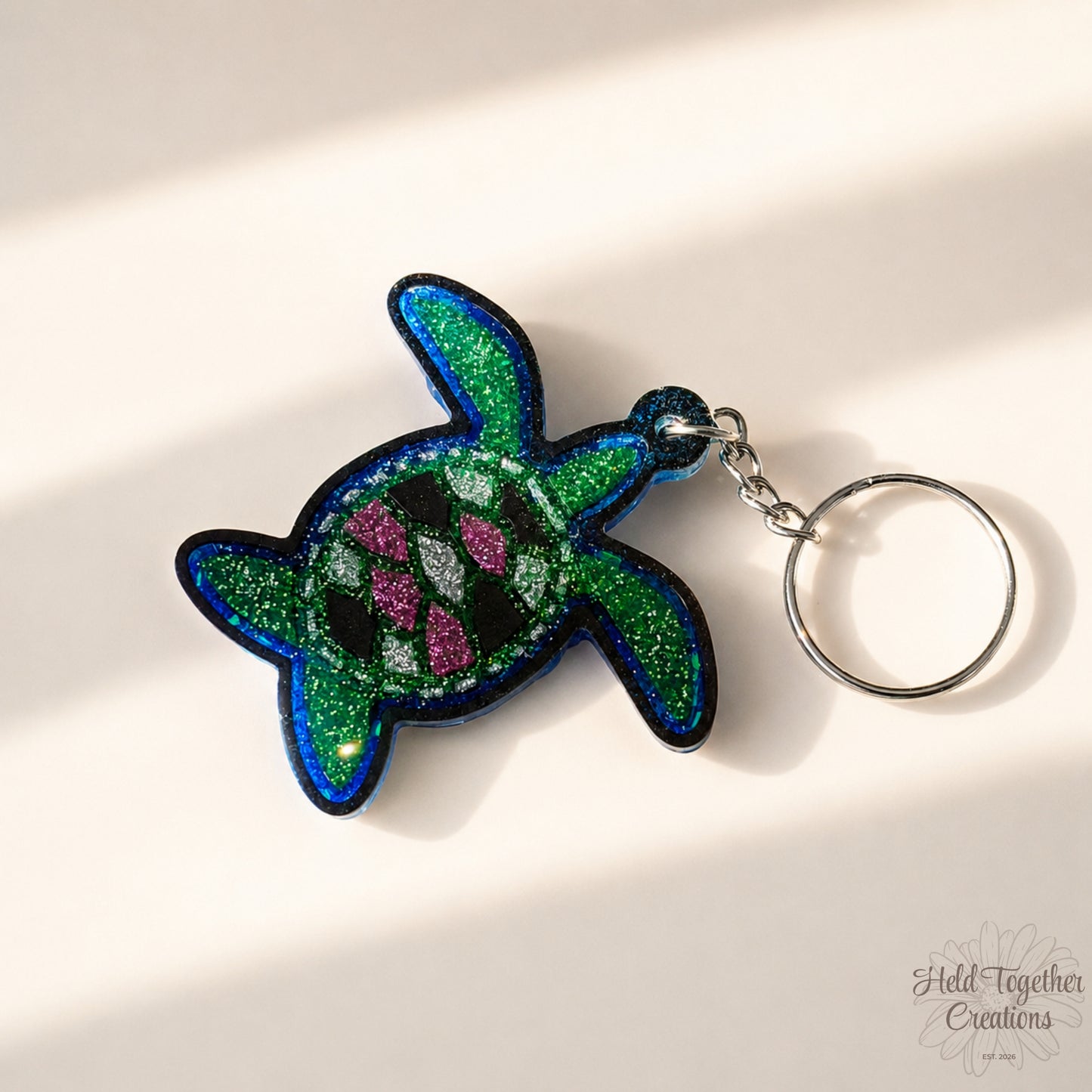 Turtle Resin Keyring