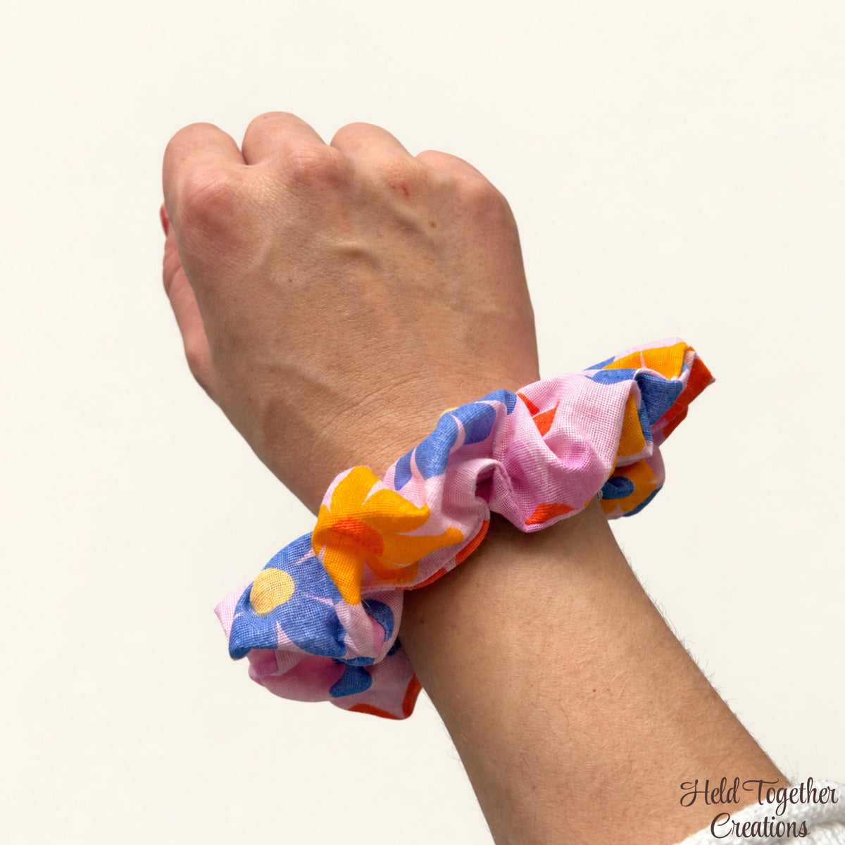 Retro Bloom Scrunchie