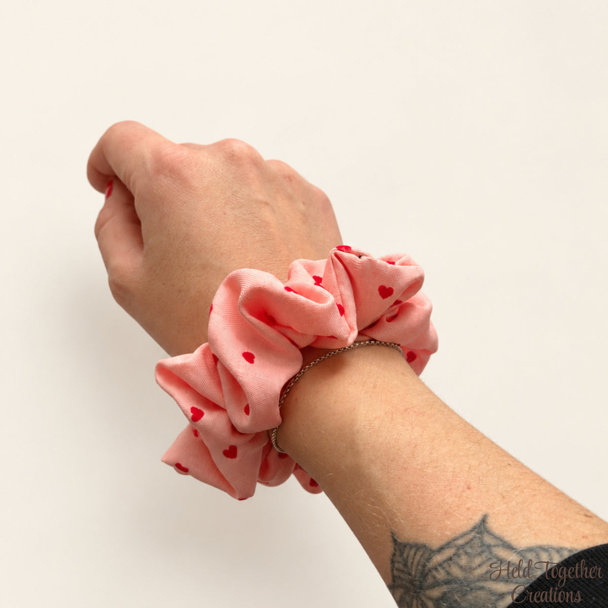 Velvet Heart Scrunchie