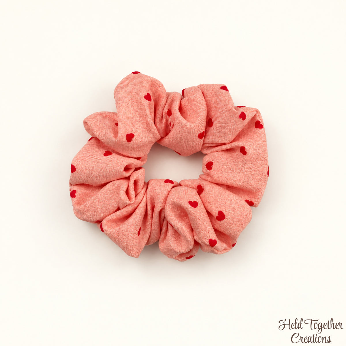 Velvet Heart Scrunchie