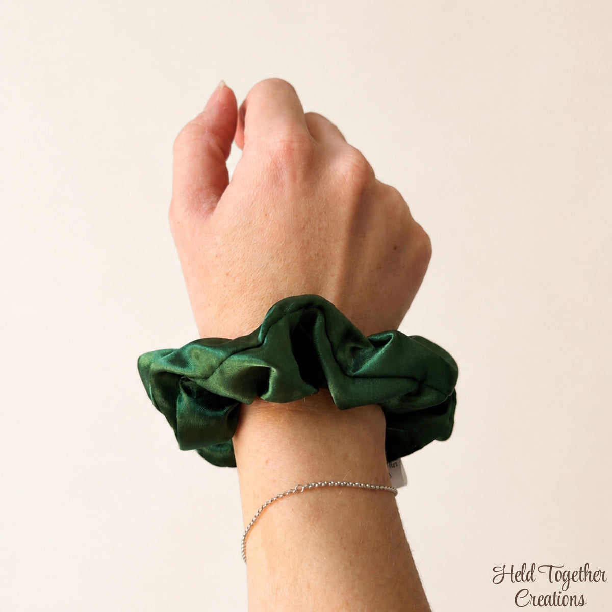 Forest Satin Scrunchie