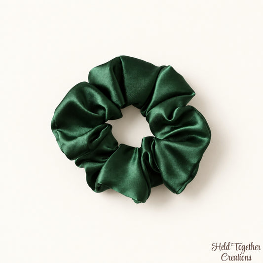 Forest Satin Scrunchie