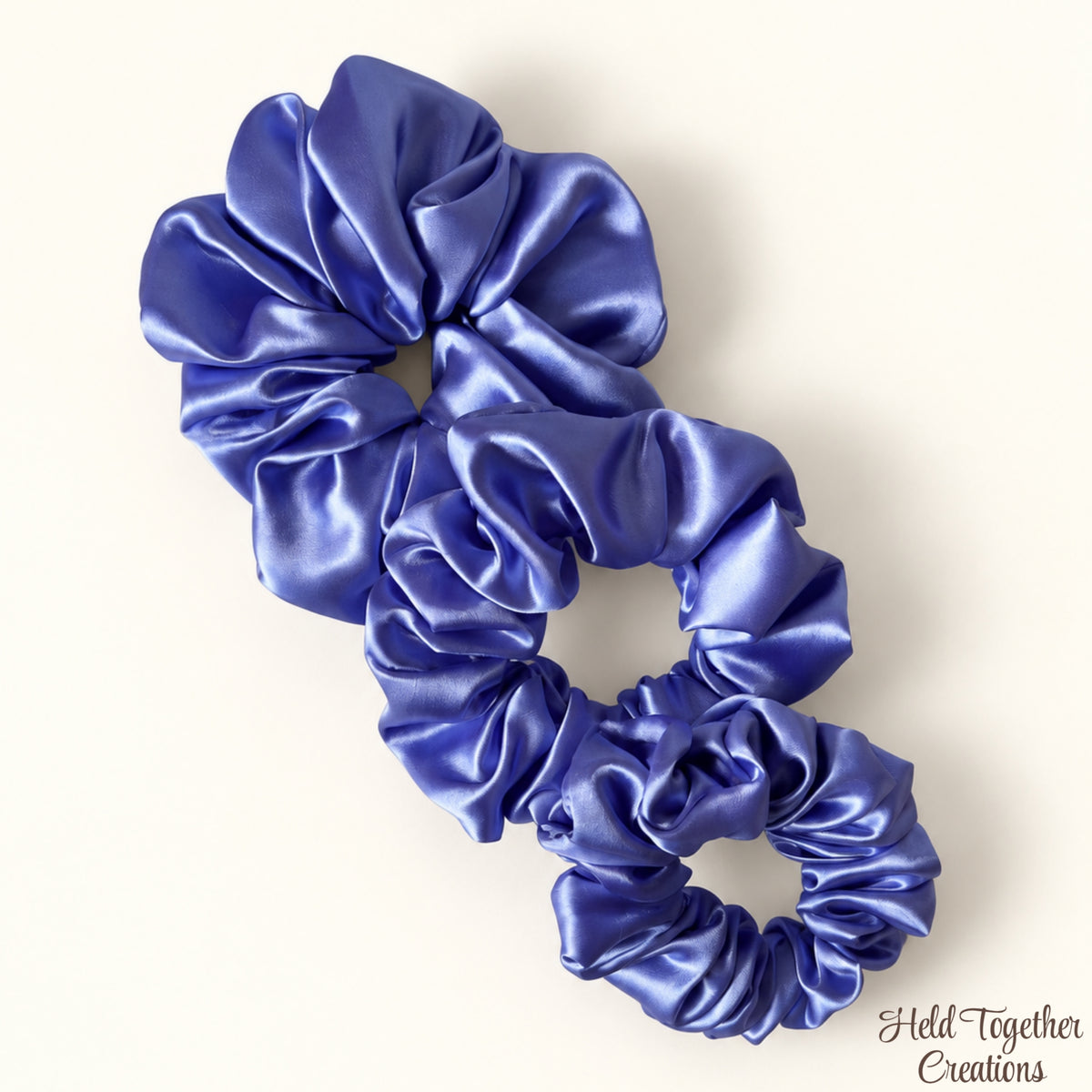 Periwinkle Satin Scrunchie