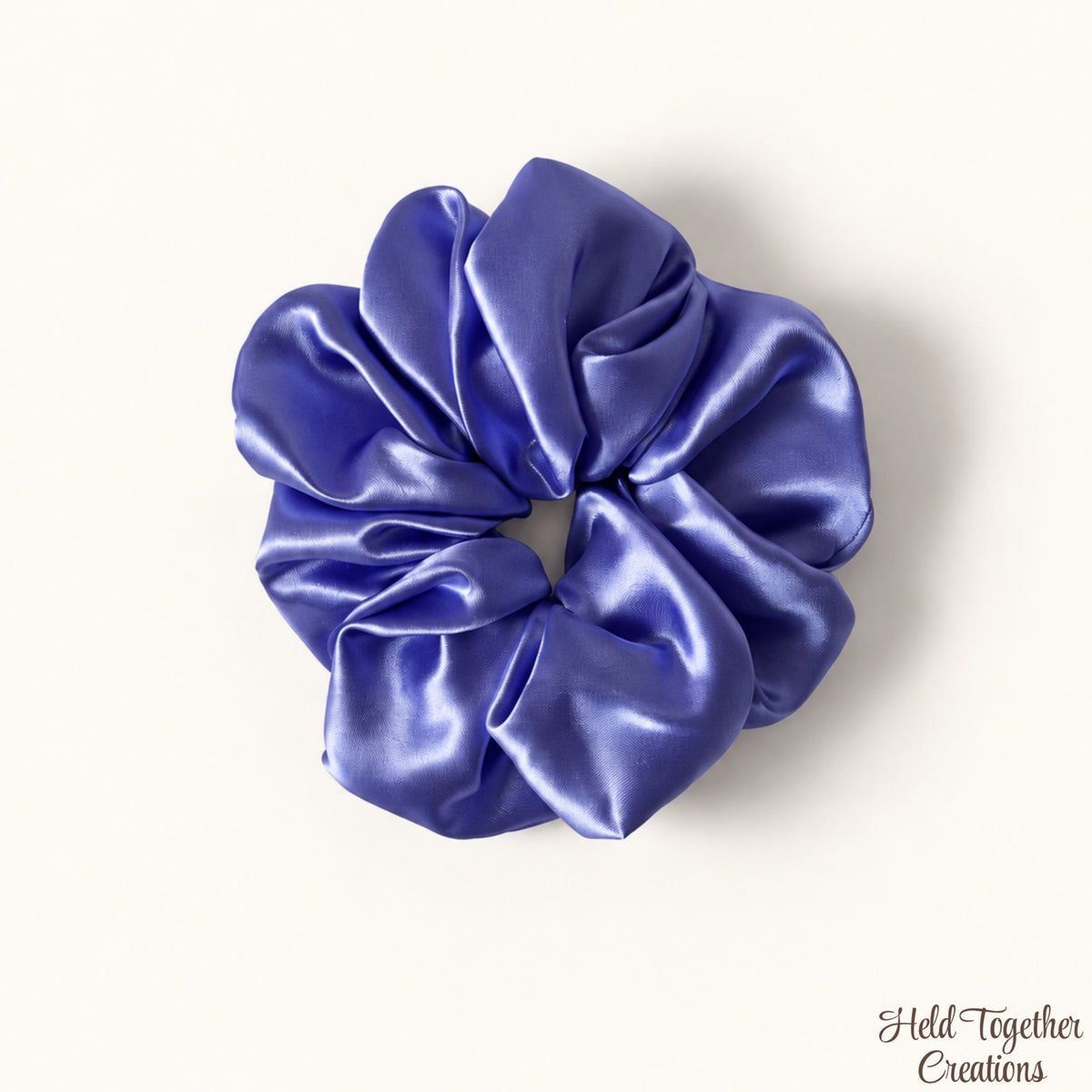 Periwinkle Satin Scrunchie
