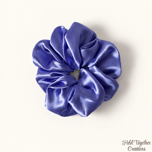 Periwinkle Satin Scrunchie