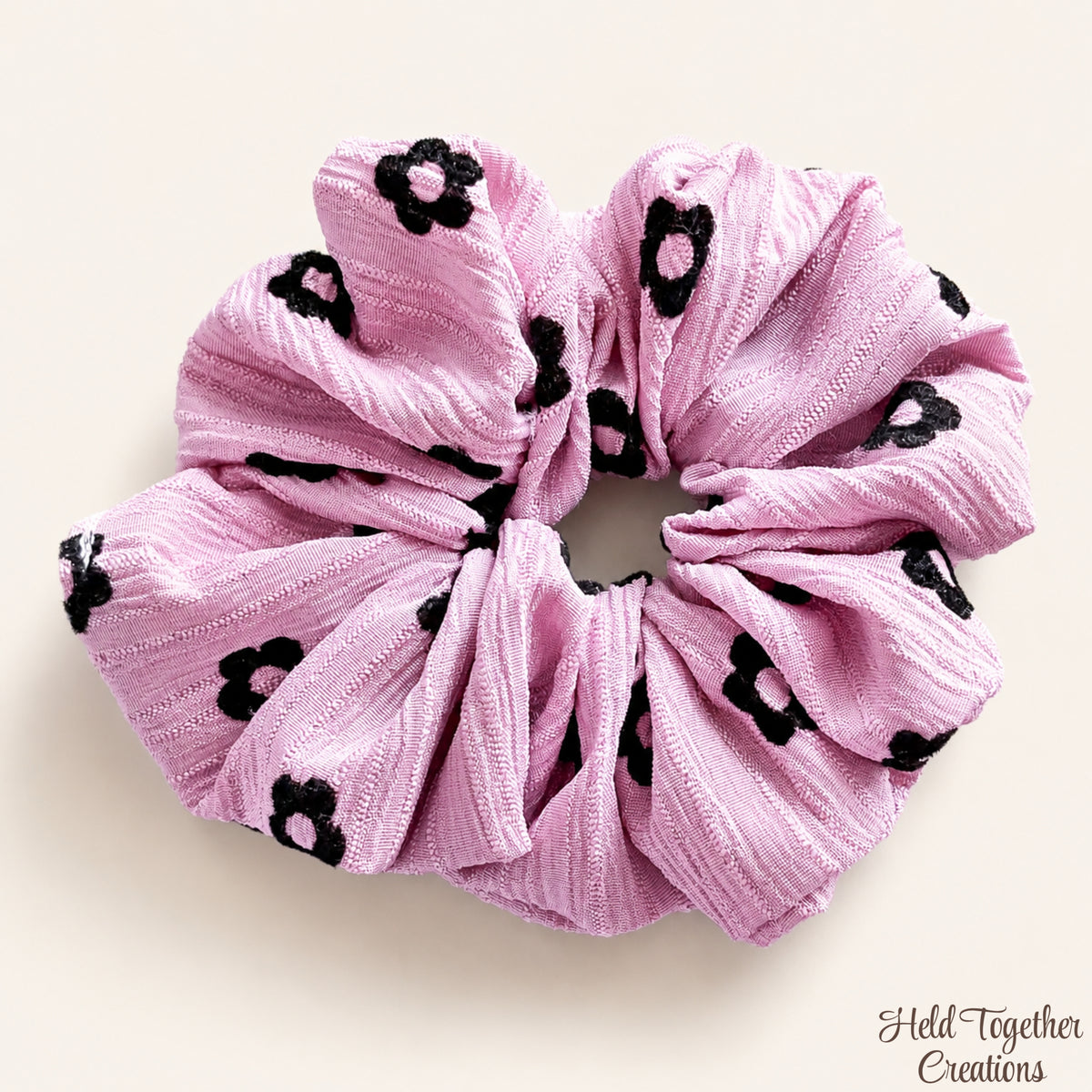 Daisy Charm Scrunchie
