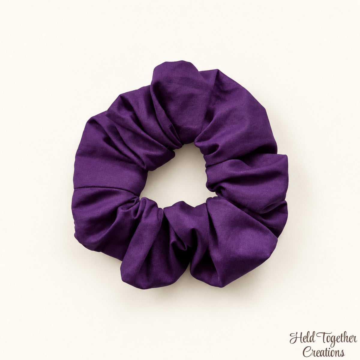 Purple Cotton Scrunchie