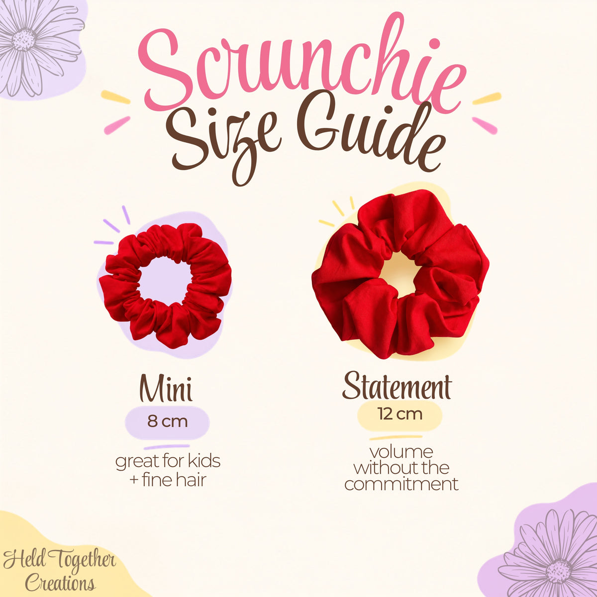 Red Cotton Scrunchie