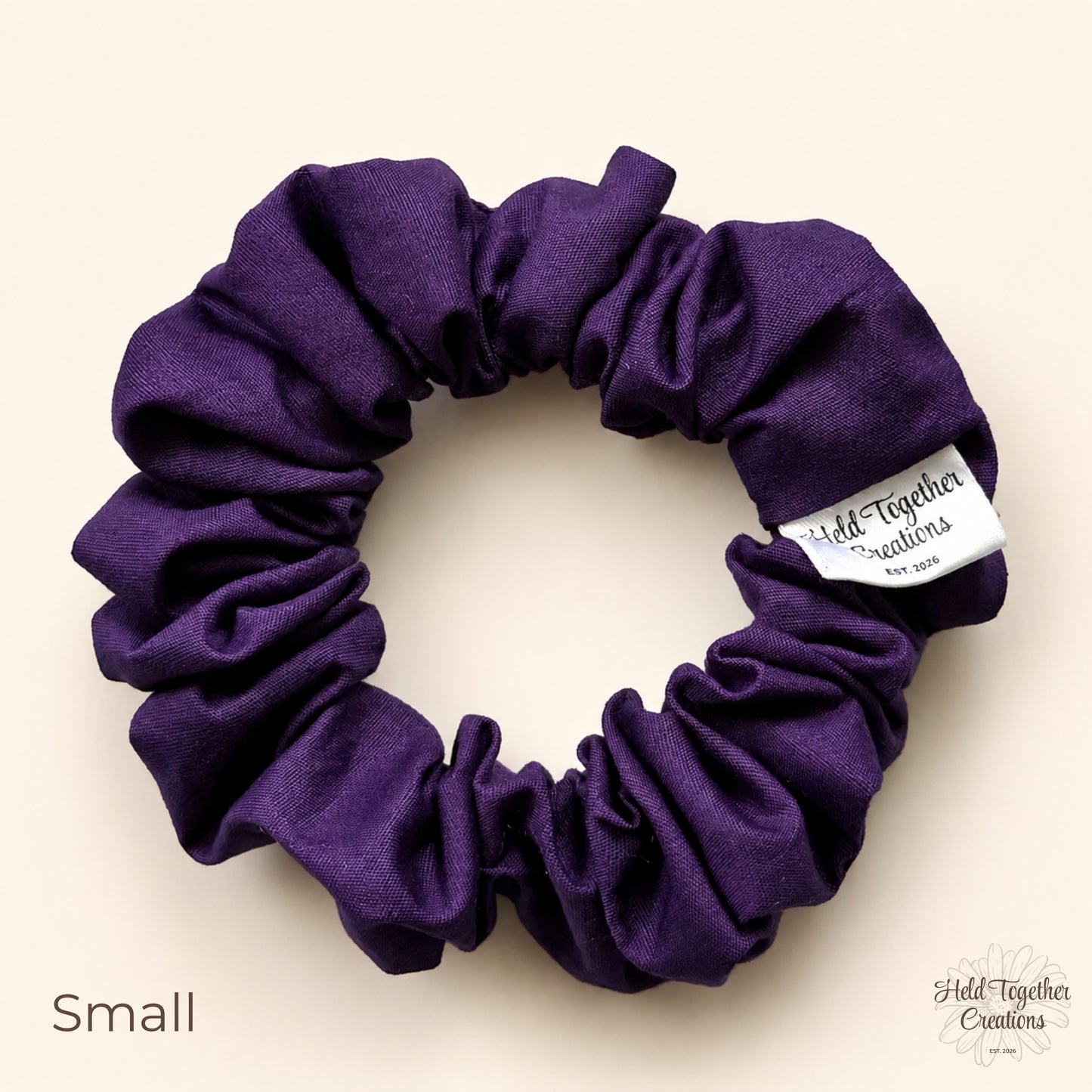 Purple Cotton Scrunchie