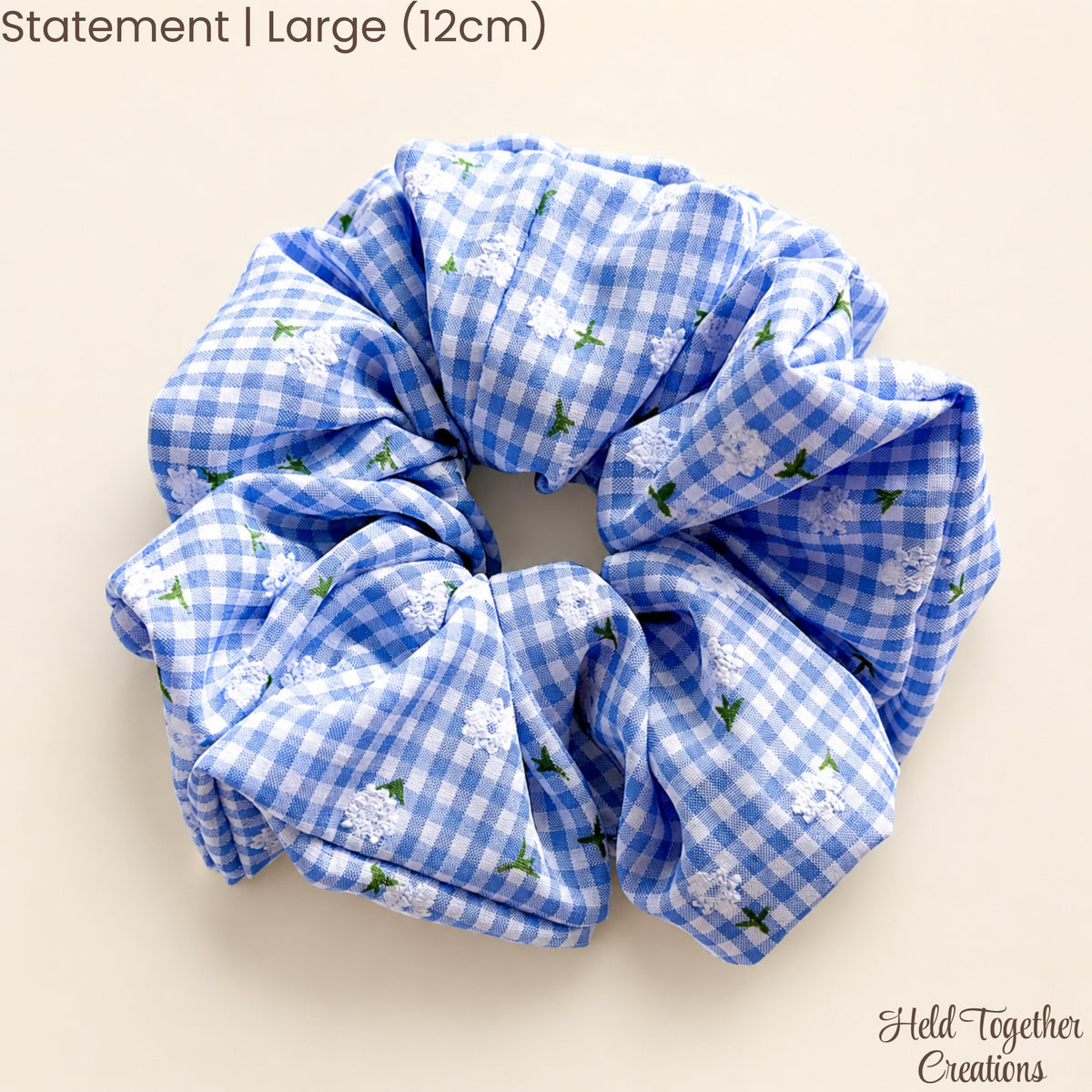 Gingham Garden Scrunchie