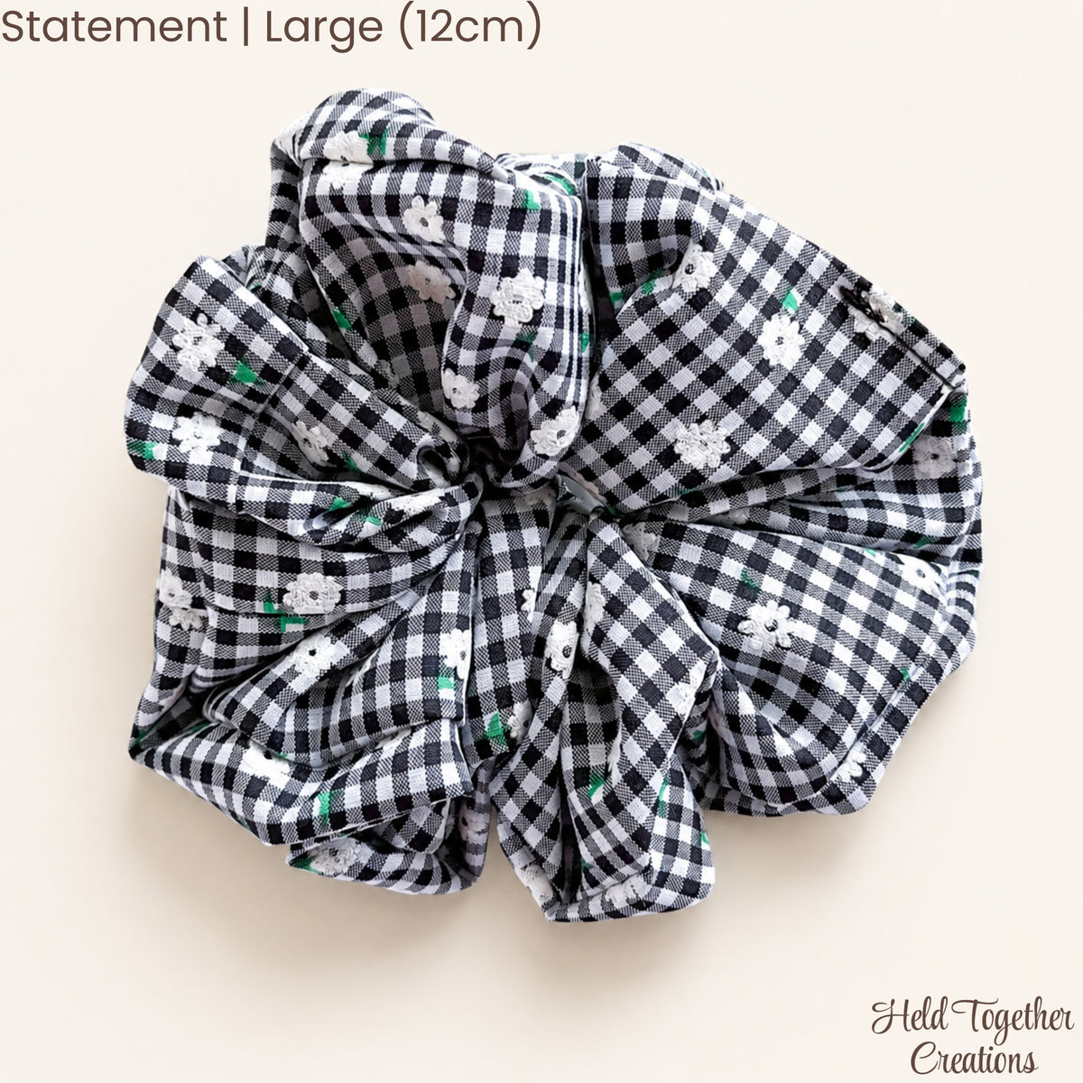 Gingham Garden Scrunchie