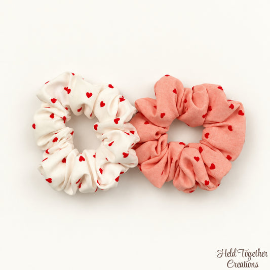 Velvet Heart Scrunchie