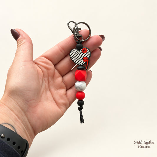 You Matter Silicone Bead Keyring
