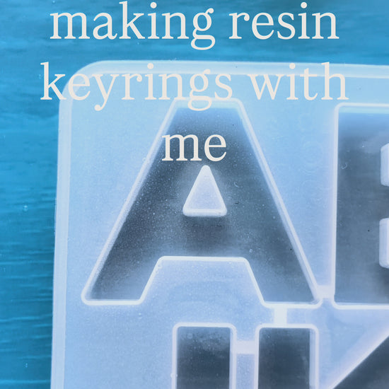 Making of resin keyring.